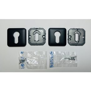 Декоративна накладка на циліндр QBE, чорний матовий