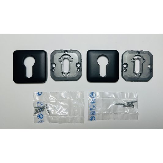 Декоративна накладка на циліндр QBE, чорний матовий