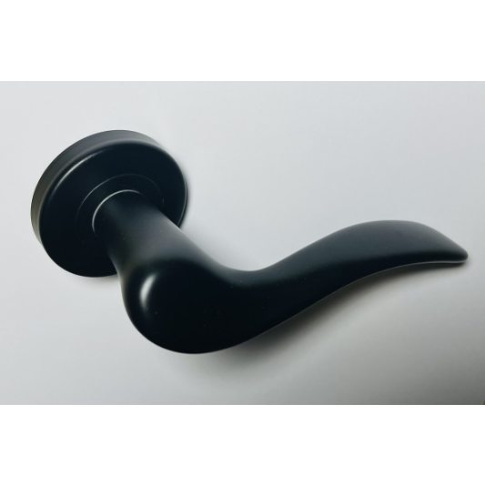 Дверна ручка MARIANI - ASIA, чорний матовий фото_1