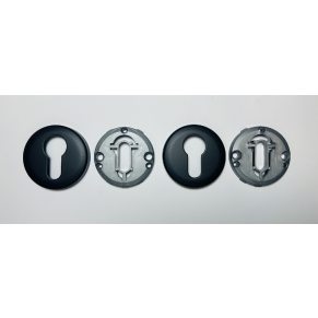 Декоративна накладка на циліндр ARTAX, чорний матовий