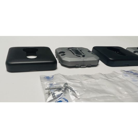 Декоративна накладка на циліндр QBE, чорний матовий фото_2