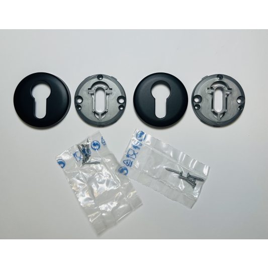 Декоративна накладка на циліндр ARTAX, чорний матовий фото_1