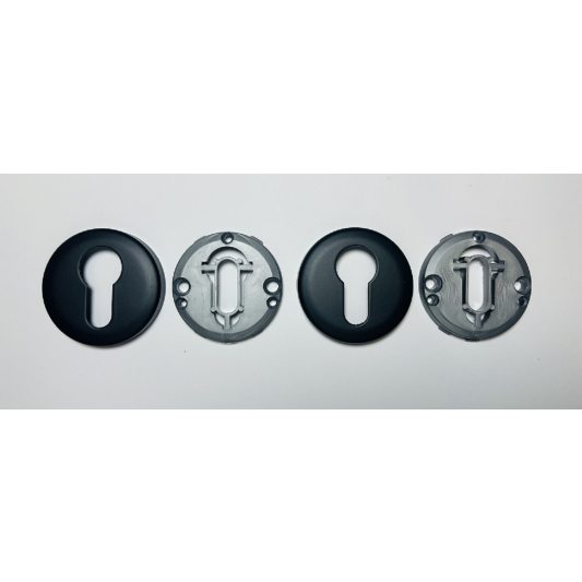 Декоративна накладка на циліндр ARTAX, чорний матовий