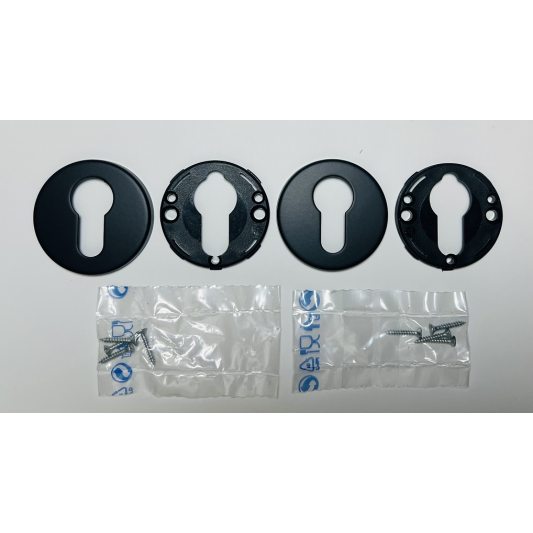 Декоративна накладка на циліндр LINZ, чорний матовий