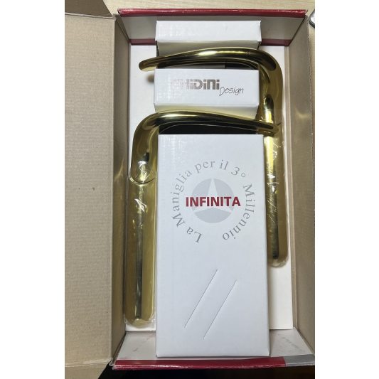 Дверна ручка на планці GHIDINI - INFINITA PC латунь полірована фото_2